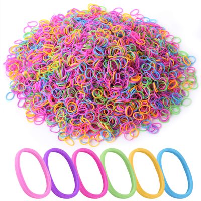 Mr. Pen- Assorted Colorful Hair Rubber Bands, 2400 Pack, Elastic Mini Ties for Hair and Baby Girls