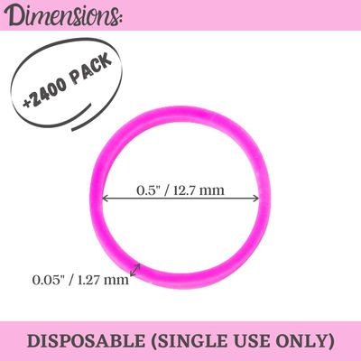Mr. Pen- Assorted Colorful Hair Rubber Bands, 2400 Pack, Elastic Mini Ties for Hair and Baby Girls