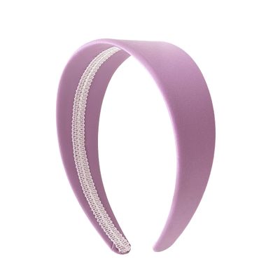 Motique Accessories Lavender 2 Inch Wide Leather Like Headband Solid Hair band