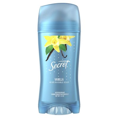 Secret Invisible Solid Antiperspirant and Deodorant, Vanilla Scent, 2.6 oz ( pack of 4 )