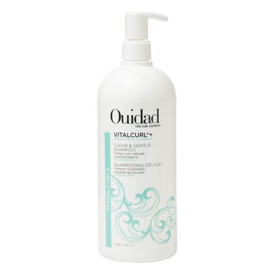 OUIDAD Vitalcurl+ Clear &amp; Gentle Shampoo Liter Size, 33.8 oz.