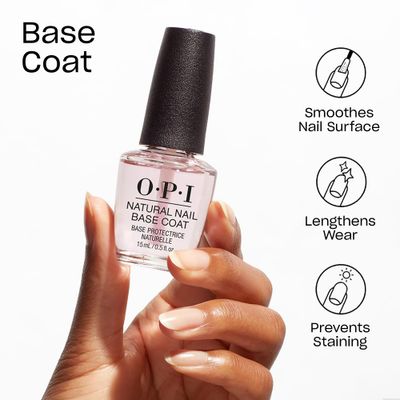 OPI Nail Lacquer Base Coat, Natural Nail, 0.5 fl. oz.