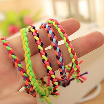 LOVEF 20 Pcs Fashion Braided Super Stretch Hair ties/Elastic Hair Bands Women Hair Accessories
