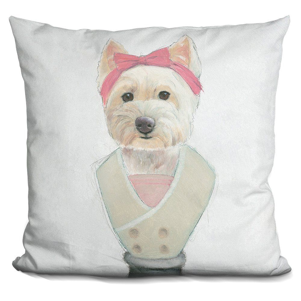 LiLiPi Canine Couture Ii Decorative Accent Throw Pillow