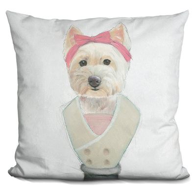 LiLiPi Canine Couture Ii Decorative Accent Throw Pillow