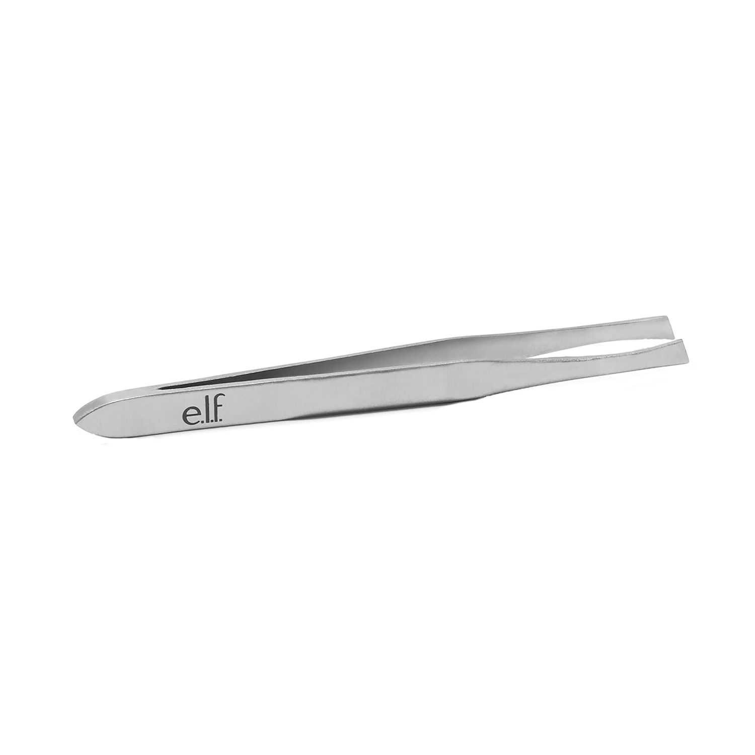 e.l.f. Slant Tweezer, Professional Quality Stainless Steel, Provides a Strong Grip, Removes Hairs Accurately, Shapes, Defines, Easy To Use, Ergonomically-Designed