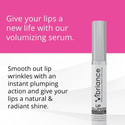 Vibriance Hydrating Lip Volumizer - Plumping Gloss with Hyaluronic Acid - Plumper Smooths Lines and Wrinkles, 0.14 fl oz