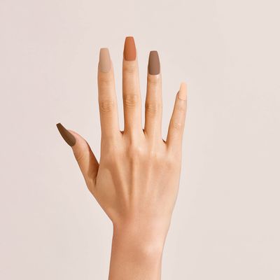 GoldFinger Full Cover Nails Press On Nails Gel Glam Design Nails Long Length