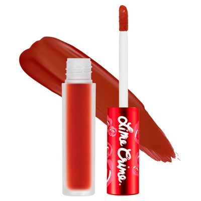 Lime Crime Velvetines Liquid Matte Lipstick, Pumpkin (Brick Red) - Bold, Long Lasting Shades &amp; Lip Lining - Stellar Color &amp; High Comfort for All-Day Wear - Talc-Free &amp; Paraben-Free