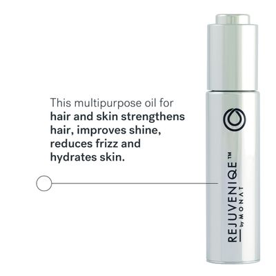 MONAT REJUVENIQE Oil - Multipurpose Hair & Skin Treatment - 13+ Natural Plant and Essential Oils - Hydrates, Strengthens, Reduces Frizz, Boosts Shine, and Provides Intense Hydration - 30ml (1.0 fl oz)