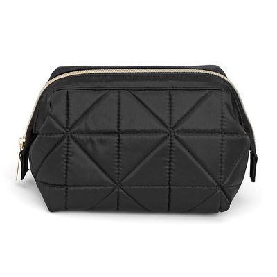 Conair Small Makeup Bag, Cosmetic Bag for Everyday Touch-Ups or Jewelery, Perfect Size for Purse or Carry-On, Small Organizer Shape in Black
