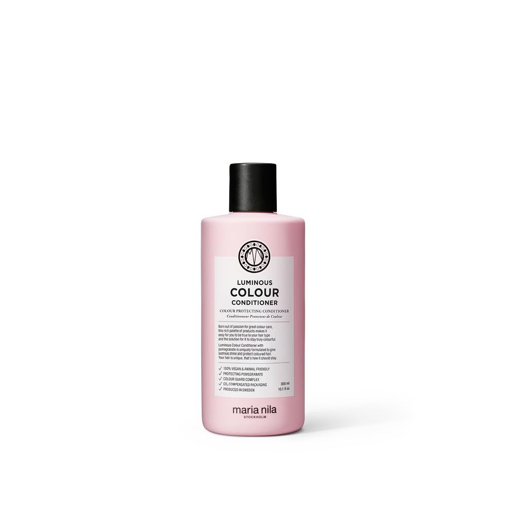 Maria Nila Luminous Colour, Conditioner 10.1 Fl Oz, Reduces Colour Loss from Washing, Pomegranate Counteracts Dehydration, 100% Vegan &amp; Sulfate/Paraben free