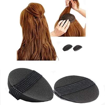 4Pcs/2Pair Big Hair Base Bump Styling Insert Tool Volume Fluffy Princess Styling Increased Hair Sponge Pad Self Adhesive For Women Girls Hair Accessory