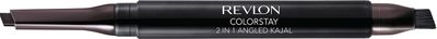 Revlon ColorStay 2-in-1 Angled Kajal Eyeliner, Waterproof Eye Makeup with Smudge Brush for Smokey Eyes, Fig (102), 0.01 oz