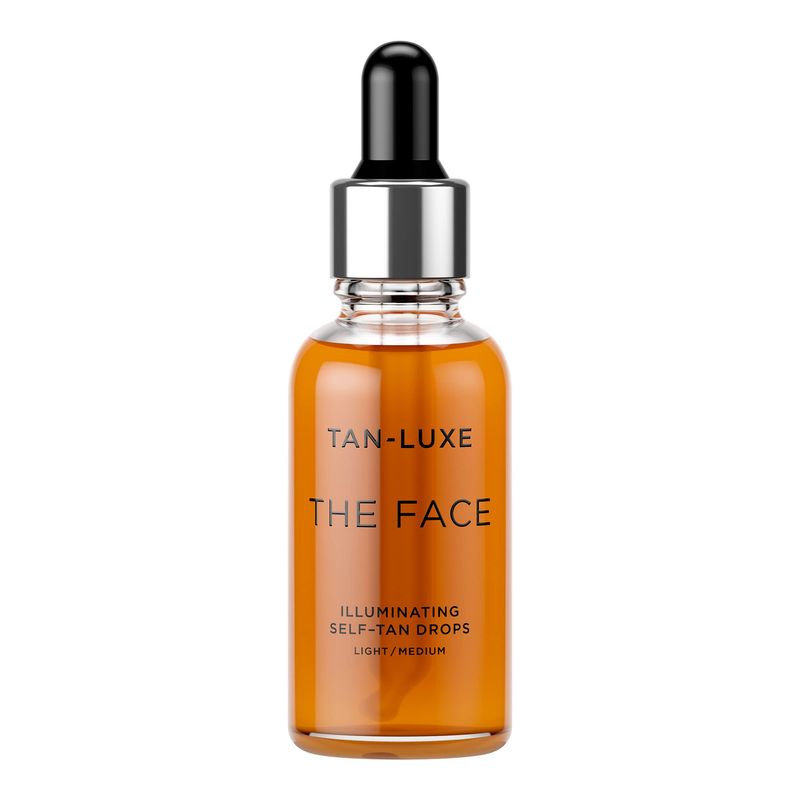 TAN-LUXE The Face - Illuminating Self-Tan Drops to Create Your Own Self Tanner, 30ml - Cruelty &amp; Toxin Free - Light/Medium