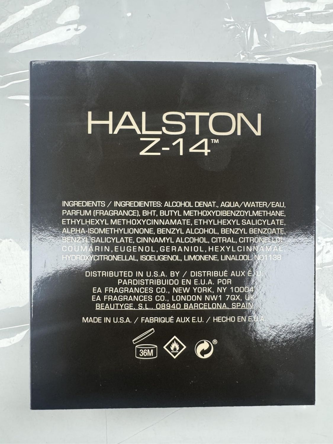 Halston Z-14 Natural Spray Cologne 125ml. 4.2 FL.OZ.