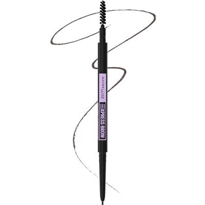 Maybelline Express Brow Ultra Slim Eyebrow Makeup, Brow Pencil with Precision Tip and Spoolie for Defined Eyebrows, Black Brown, 1 Count