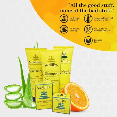 The Naked Bee Orange Blossom Honey Foam Soap (12 oz) Liquid Foaming Hand Soap - Mild Cleanser to Reduce Dryness - Gentle Foam for Clean and Soft Hands
