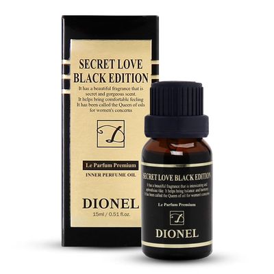 Dionel Secret Love Black Edition inner perfume fragrance oil for underwear women Long-lasting feminine Romantic Floral Scent 15ml 0.51fl.oz