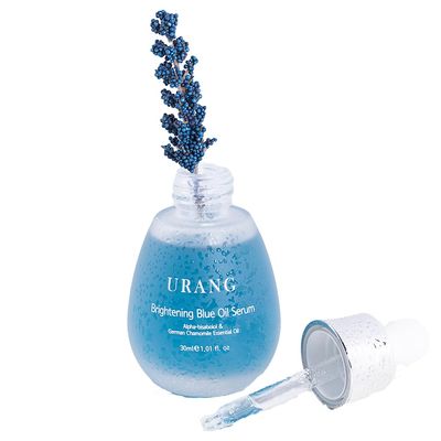 URANG Blue Oil Serum | Vegan Natural Deep Moisturizer Supports Shine &amp; Vibrancy For Dull Skin | For All Skin Types Oily, Dry &amp; Sensitive | Natural Skin Care | 1.01 Fl oz