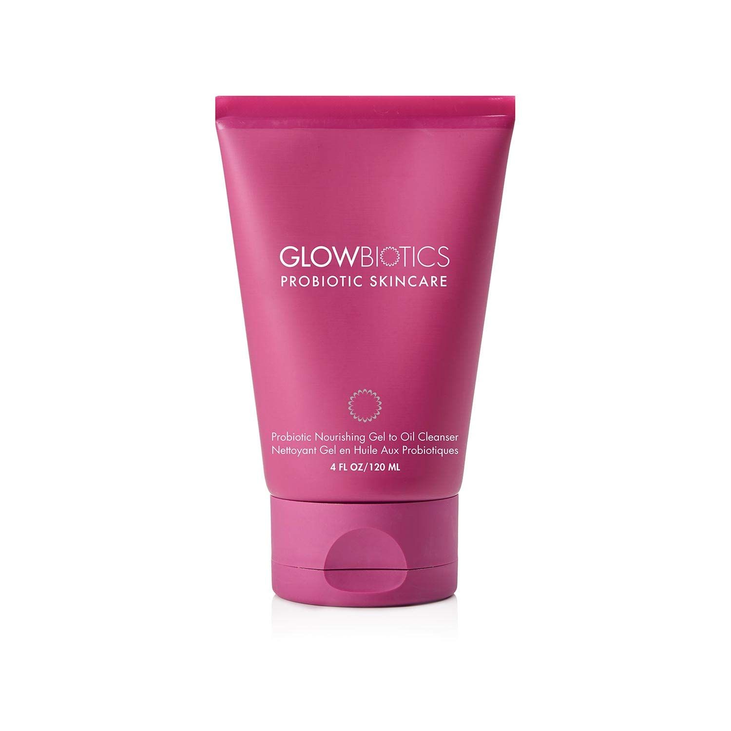 Glowbiotics Probiotic Gel-to-Oil Cleanser: Gentle Makeup Remover with Vitamin C - Effectively Removes Makeup, Oils &amp; Sunscreen, 4 Fl Oz