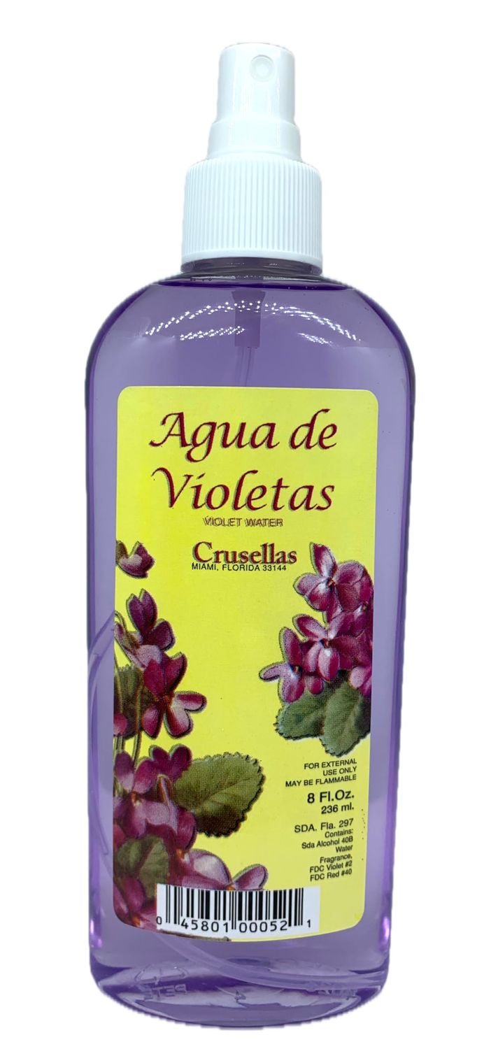 Agua de Violetas (Violet Water) Pump Spray 8 Fl. Oz.