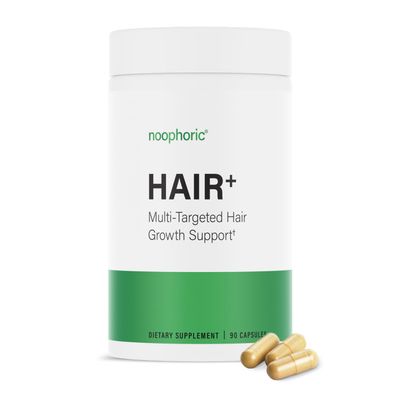 Noophoric Hair Growth Vitamins for Women and Men - Natural Hair Loss Supplement for Fuller Thicker Hair - Hair Skin and Nails Vitamins for Thinning and Shedding, 90 Capsules