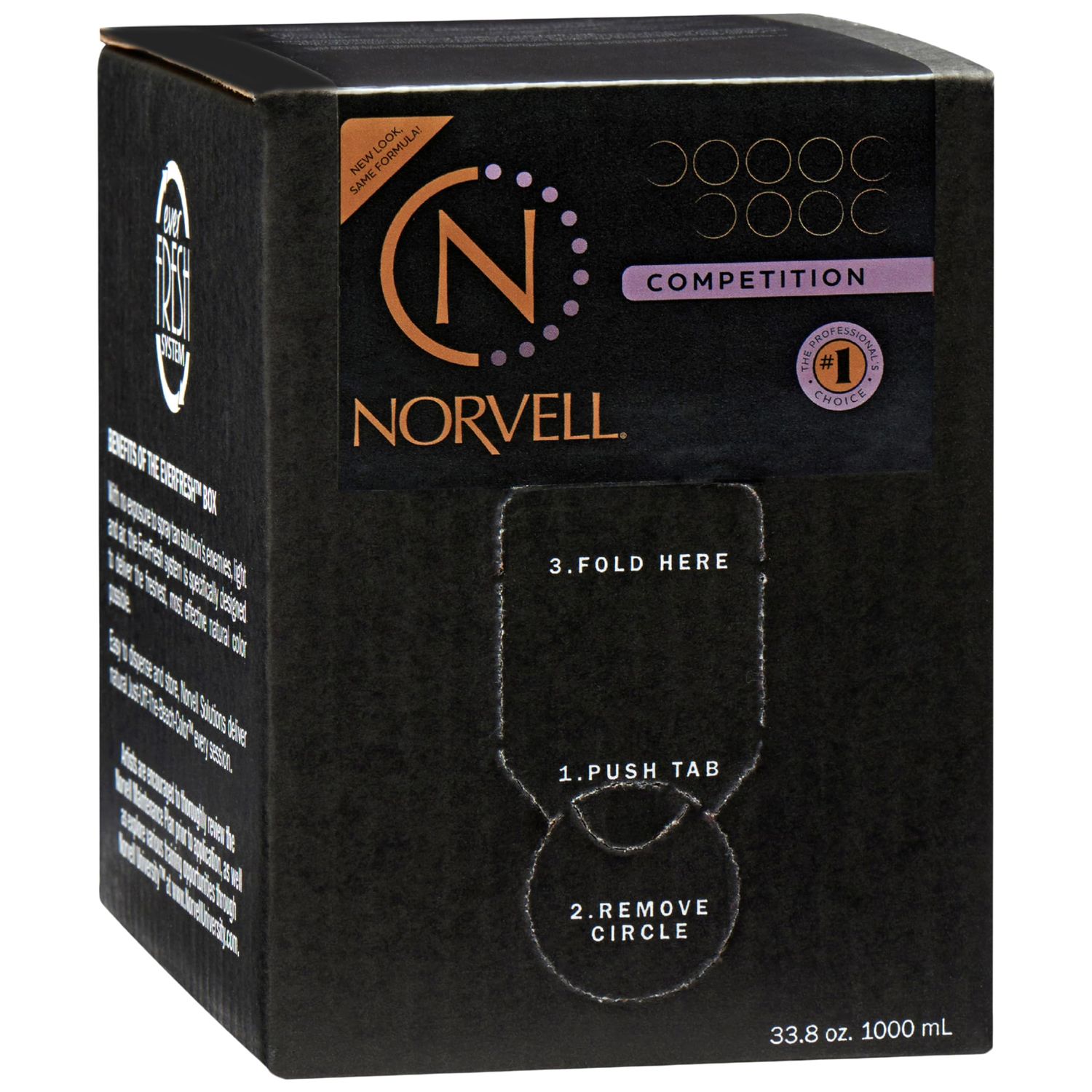 Norvell Premium Professional Sunless Tanning Spray Tan Solution - Competition Tan, 1 Liter Box