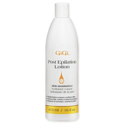 GiGi Post Epilation Lotion, Skin Moisturizer, Replenishes Moisture and Softens Skin, 16 fl. oz.