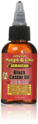 Jamaican Mango &amp; Lime Black Castor Oil, Argan, 2 Fl Oz