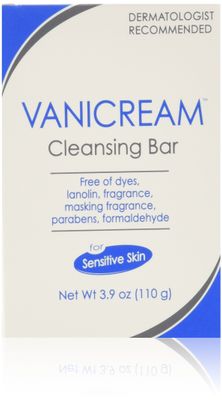 Vanicream Cleansing Bar 3.9 oz For Sensitive Skin, Pack of 4
