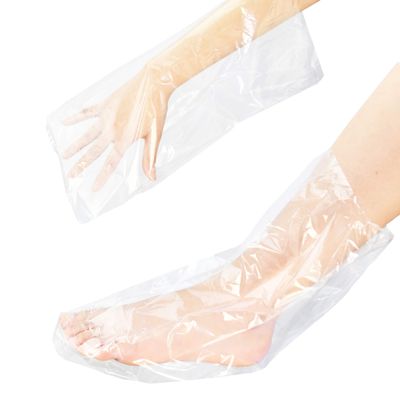 AMT 100 Counts Paraffin Wax Bags for Hands and Feet, Plastic Paraffin Wax Refills Liners, Refill Socks and Gloves Paraffin Bath Mitts Covers for Therabath Wax Treatment Paraffin Wax Machine Therapy