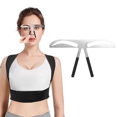 Eyebrow , 4 Types Of Permanent Eyebrow Ruler Eyebrow Measure Balance Extension Ruler Eyebrow Shape Eyebrow Makeup Tool(#4)