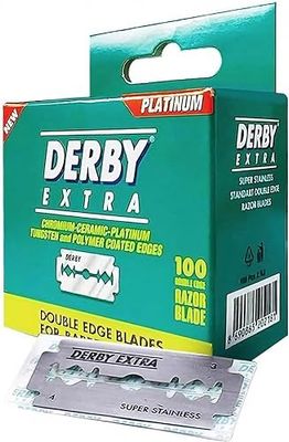 Double Edge Safety Razor Blades - Pack of 100 Blades