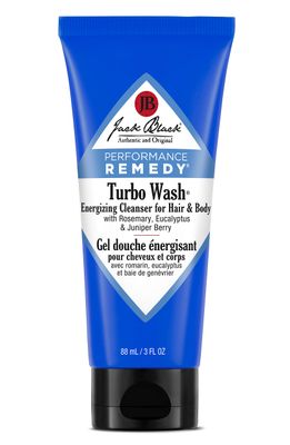 Jack Black Turbo Wash Energizing Cleanser for Hair &amp; Body, 3 Fl Oz
