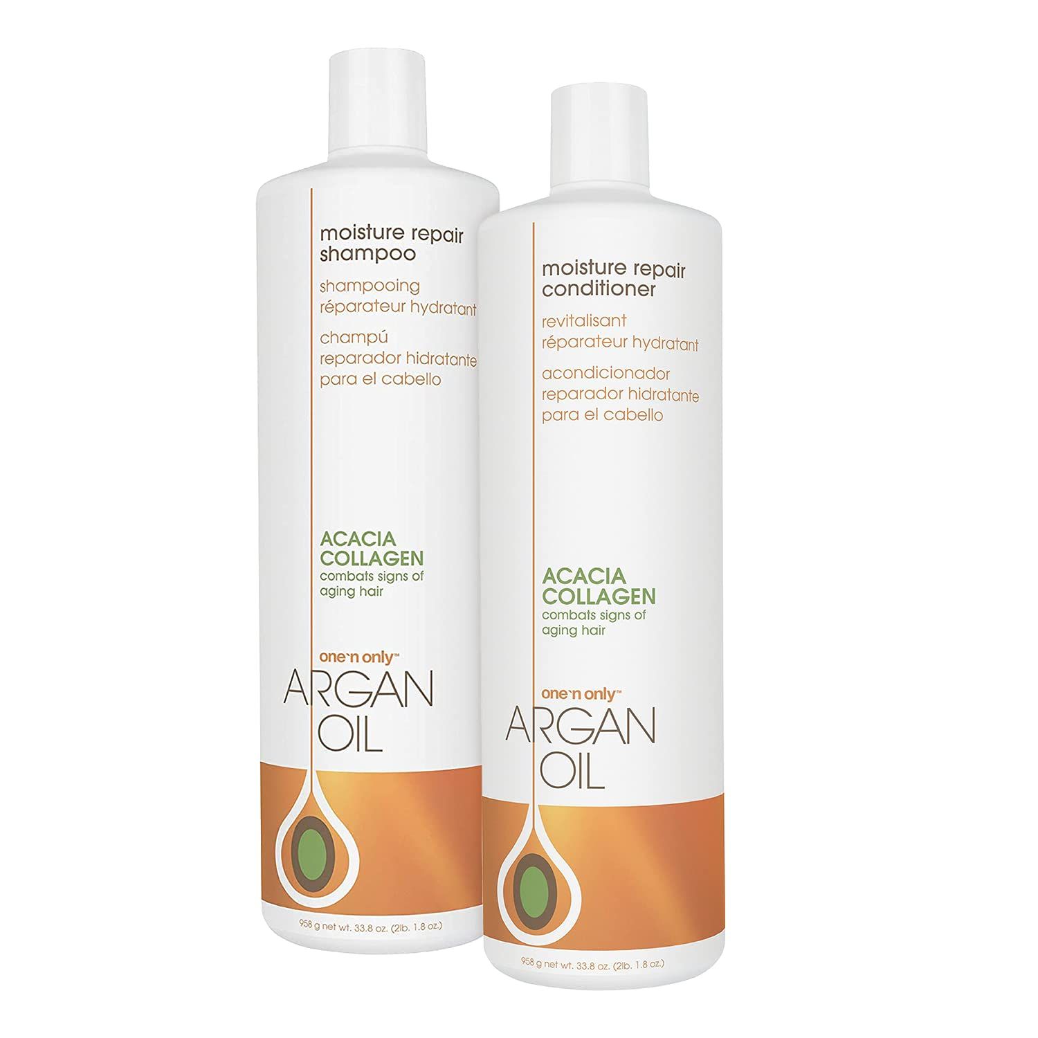 One &#39;n Only Argan Oil Moisture Repair Shampoo And Conditioner Set 33 Oz Each