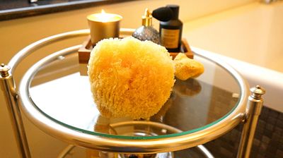 Sea Sponge for Bathing 5 inch-Softly Rough but Not Skin Irritating - Yellow, Natural Bath Sponge-Renewable Resource - Natural Sponge for Body and Shower-Lathers &amp; Washes Really Well