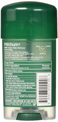 (Pack of 4) Mitchum Power Gel Anti-Perspirant Deodorant Unscented 2.25 oz (*Packaging may vary)