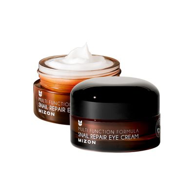 MIZON Snail Line Snail Repair Eye Cream, natural treatment, wrinkle treatment, fine line, hydrating, healthy skin, Korean skincare (0.84 oz)