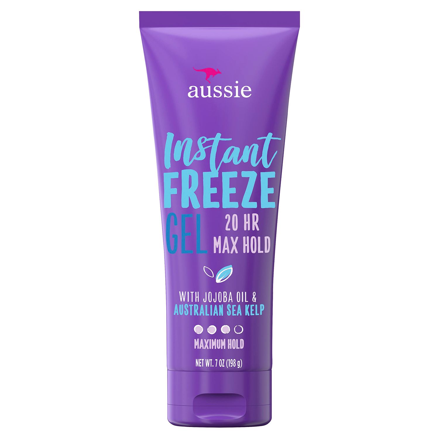 Aussie Instant Freeze Hair Gel with Jojoba Oil &amp; Sea Kelp, 7 Ounce
