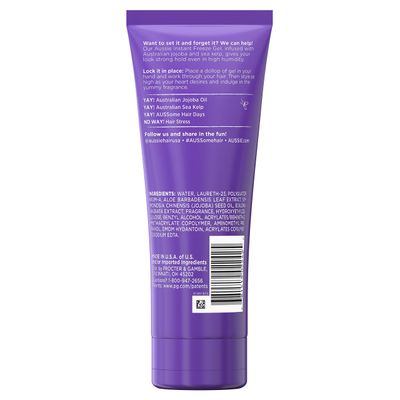Aussie Instant Freeze Hair Gel with Jojoba Oil &amp; Sea Kelp, 7 Ounce