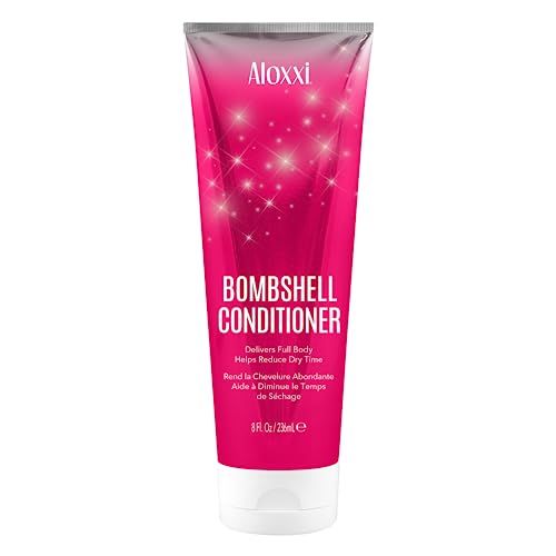 ALOXXI Bombshell Conditioner Reduces Drying Time and Nourishes without Weighing Hair Down with Quartz Dust, Sugar Starch &amp; Bombshell Boost, 8 fl. oz.