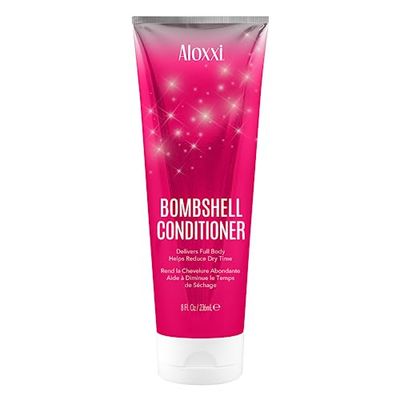 ALOXXI Bombshell Conditioner Reduces Drying Time and Nourishes without Weighing Hair Down with Quartz Dust, Sugar Starch &amp; Bombshell Boost, 8 fl. oz.