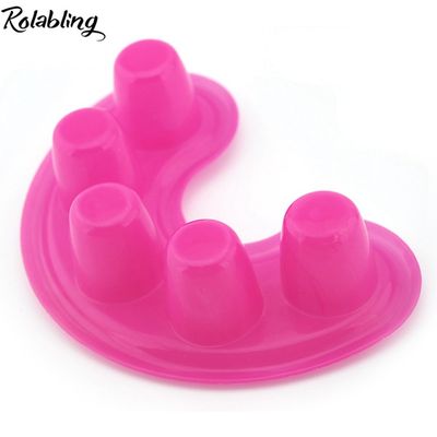 Rolabling Nail Art Tips Soak Bowl Tray Treatment Nail Polish Remove Soaking Bowl Manicure Bathing Tool (size-1)