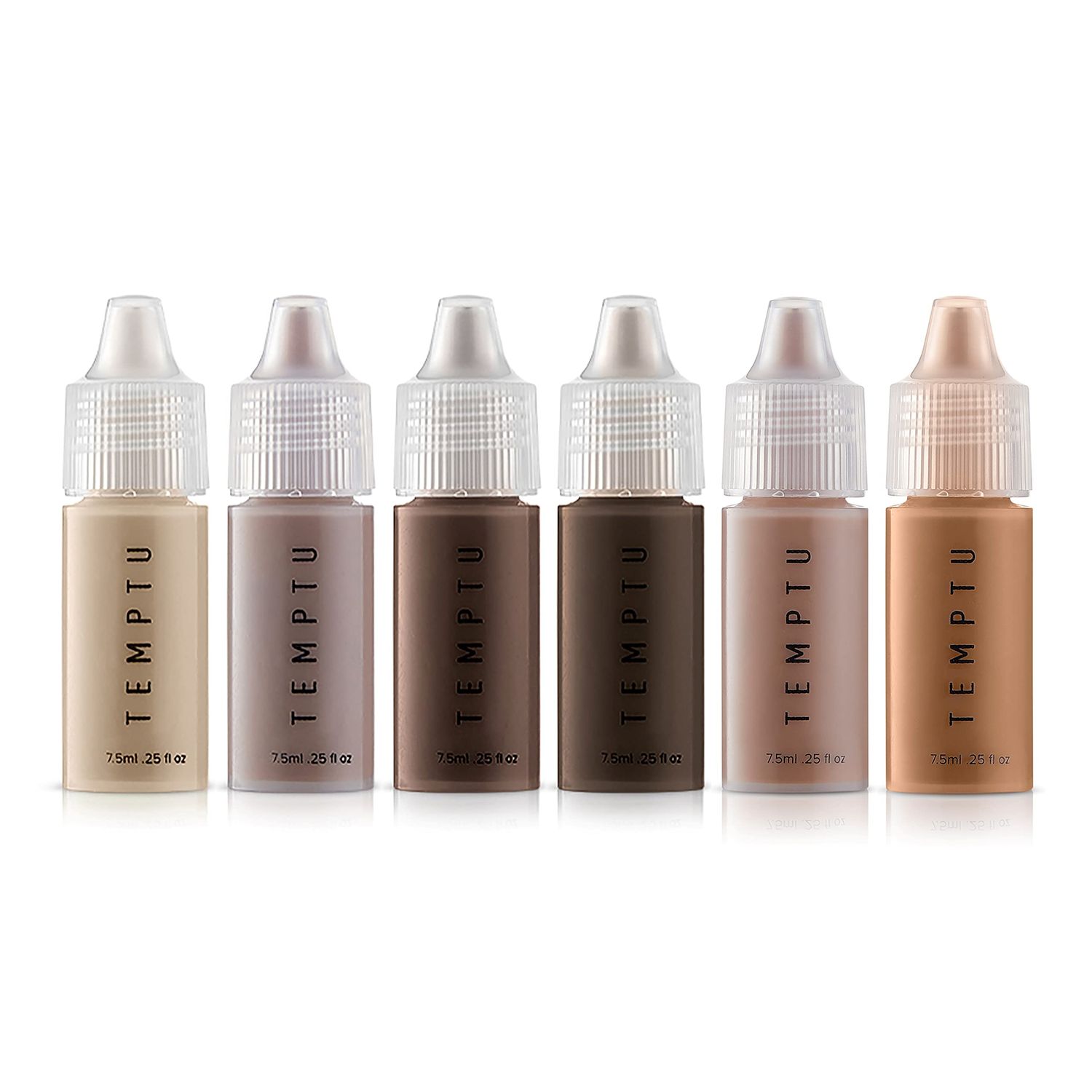 TEMPTU S/B Silicone-Based Contour &amp; Bronze Starter Set For Sculpting, Contouring &amp; Adding Dimension To The Face | Includes 6 Shades , 1 Count (Pack of 1)