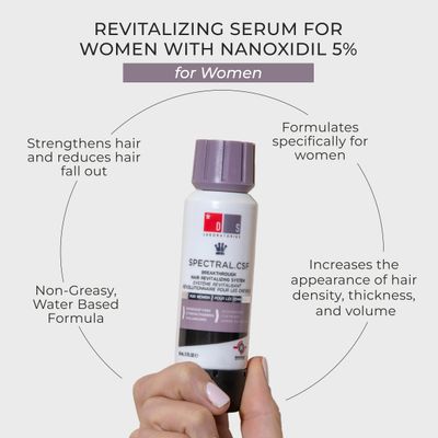 DS Laboratories Spectral.CSF Hair Regrowth Treatment for Women - Biotin Serum for Hair Growth, Thinning, and Thickening