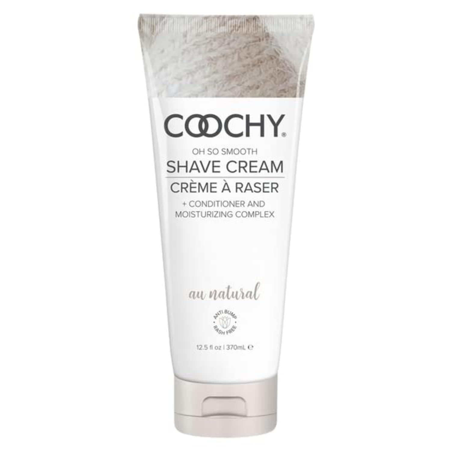 Coochy Intimate Shaving Cream | Shave Conditioner &amp; Moisturizer for Face &amp; Body | Ideal for Sensitive Skin Care, Anti-Bump | Au Natural, 12.5 oz