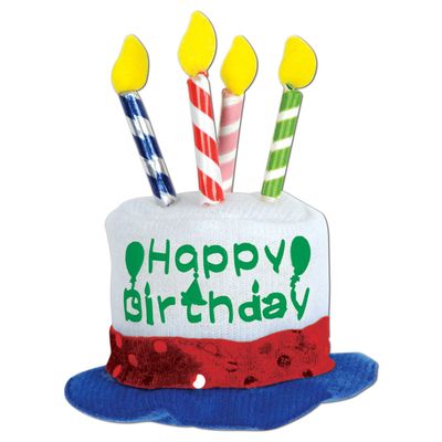 Beistle Happy Birthday Cake Hair Clip