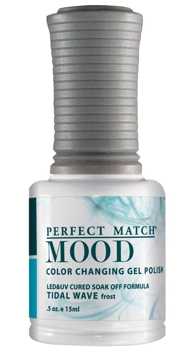 LeChat - Perfect Match Mood Gel Polish - Tidal Wave - (0.5 Ounce) - Frost Finish - Changes with Temperature - Long Lasting Shine