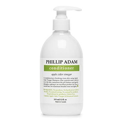 Phillip Adam Apple Cider Vinegar Conditioner for Shiny Hair - No Harsh Preservatives - For All Hair Types - 12 Ounce